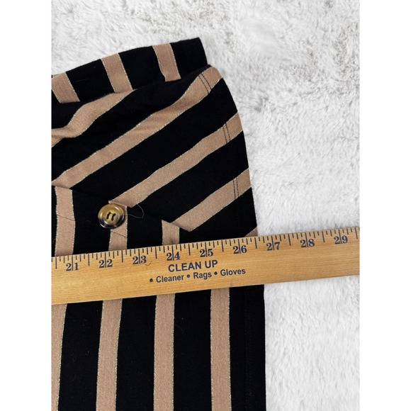 Soft Surroundings Knit Tunic Top Long Slv Black Tan Gold Metallic Thread Size 2x - Picture 11 of 12